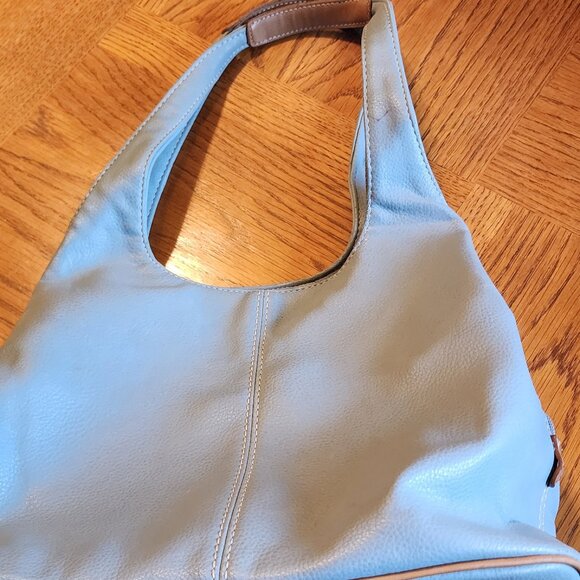 Nine West light Blue Hobo Shoulder bag with makeup bag and wristlet - Picture 1 of 5